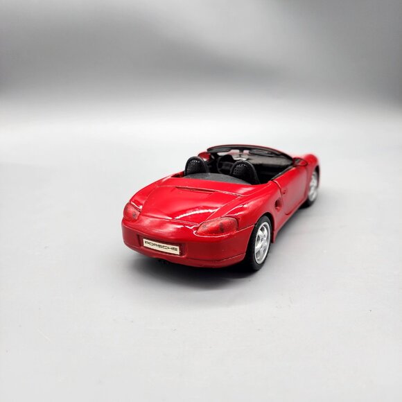 Porsche Boxster 1/24 Scale Diecast Red Convertible Car Model Maisto Rare - Picture 7 of 12